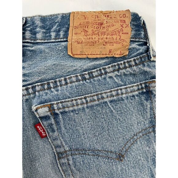 Vintage Upcycled Patchwork Button Fly Levi Jeans 23 - Picture 6 of 10